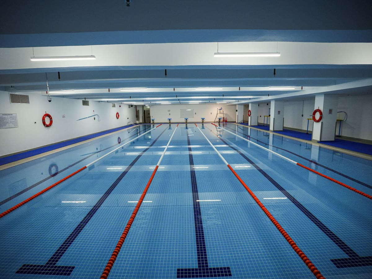 The pool used by Fitness Champs at Victory Heights Primary School – City of Arabia, Dubai
